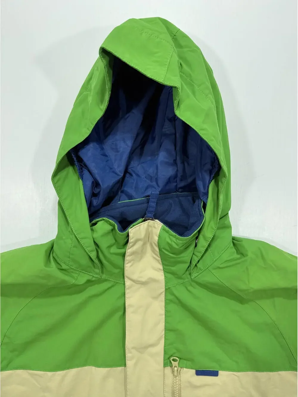 Burton Dryride Jacket Youth Large 14/16 Blue Green Snowboard Ski Hooded Coat